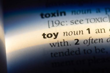 bir sözlüğü'ndeki oyuncak sözcüğü. oyuncak kavramı.