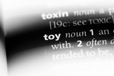 bir sözlüğü'ndeki oyuncak sözcüğü. oyuncak kavramı.