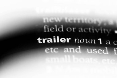 römork Word'de bir sözlük. römork kavramı.