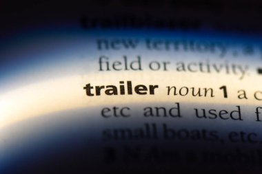 römork Word'de bir sözlük. römork kavramı.