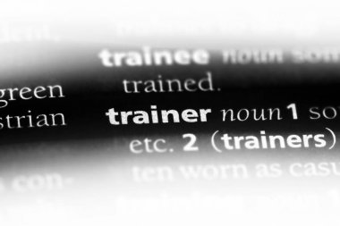 eğitmen Word'de bir sözlük. eğitmen kavramı.