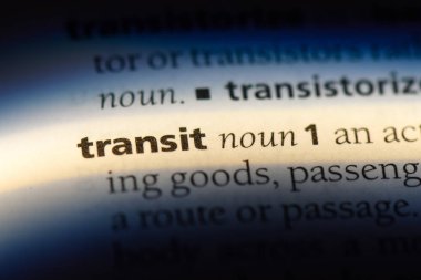 Transit Word'de bir sözlük. Transit kavramı.