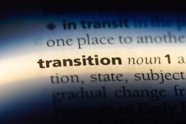 geçiş Word'de bir sözlük. geçiş kavramı.