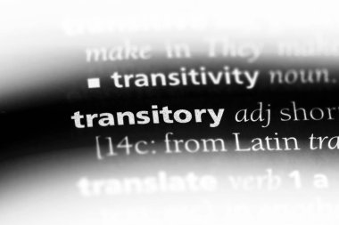 bir sözlüğü'ndeki geçici sözcüğü. geçici kavramı.