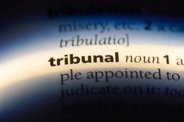 Mahkeme Word'de bir sözlük. Mahkeme kavramı.