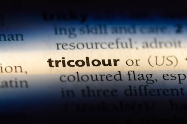 tricolour sözcük sözlüğe. tricolour kavramı.