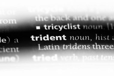 Trident tek kelimeyle bir sözlük. Trident kavramı.