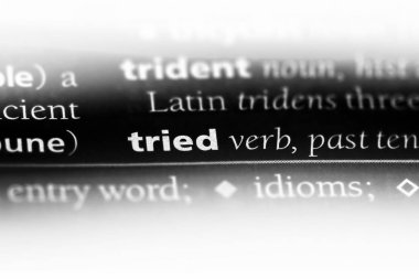 bir sözlüğü'ndeki Trier sözcüğü. Trier kavramı.