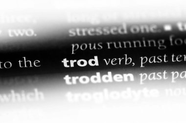 sözcük sözlükte trod. trod kavramı.