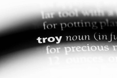 bir sözlüğü'ndeki Truva sözcüğü. Troya konsepti.