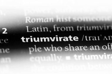 Üçlü kelime sözlüğe. Üçlü yönetim kavramı.