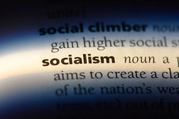 Kata Sosialisme Dalam Kamus Konsep Sosialisme — Stok Foto