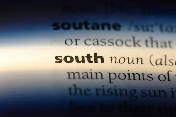 Южное Слово Словаре Южная Концепция — стоковое фото