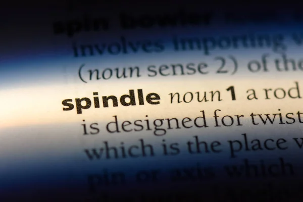 Spindle Word Dictionary Spindle Concept — Stock Photo, Image