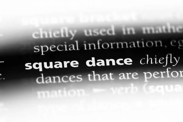 単語を辞書でスクエア ダンス スクエア ダンスの概念 — ストック写真