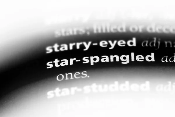 star spangled word in a dictionary. star spangled concept.