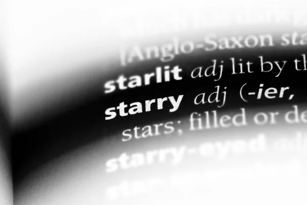 単語を辞書で星空 星空のコンセプト — ストック写真