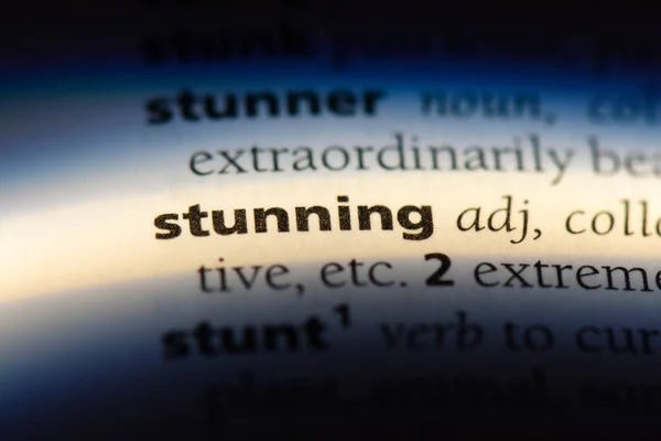 Stunning Word Dictionary Stunning Concept — Stock Photo, Image