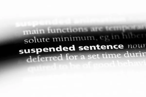 Suspendre Mot Phrase Dans Dictionnaire Suspendre Concept Phrase — Photo