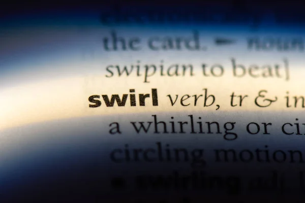 Swirl Word Dictionary Swirl Concept — Stock Photo, Image
