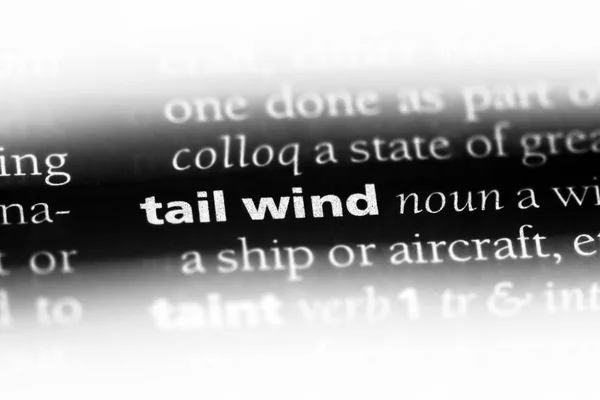 Tail Wind Word Dictionary Tail Wind Concept — Stock Photo, Image