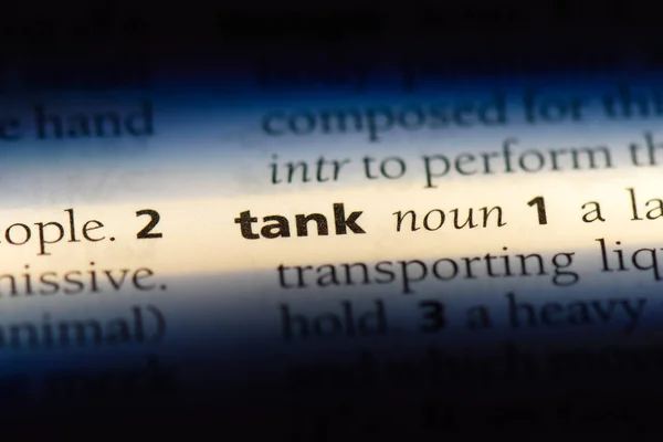 Tank Word Bir Sözlük Tank Kavramı — Stok fotoğraf
