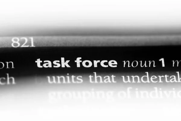 task force word in a dictionary. task force concept.