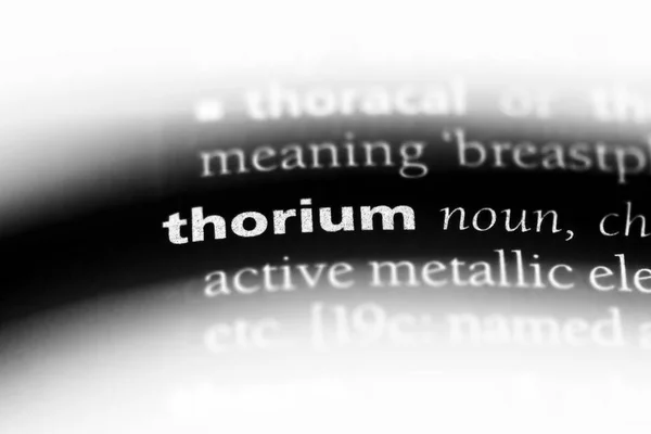 Thorium Palavra Dicionário Conceito Tório — Fotografia de Stock