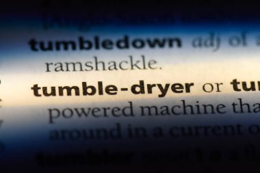 Çamaşır kurutma makinesi sözcük sözlüğe. Çamaşır kurutma makinesi konsepti.