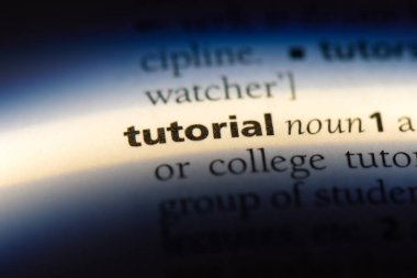 öğretici tek kelimeyle bir sözlük. eğitim kavramı.