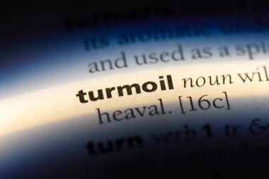 kargaşa Word'de bir sözlük. kargaşa kavramı.