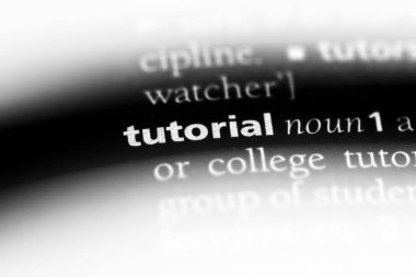 öğretici tek kelimeyle bir sözlük. eğitim kavramı.