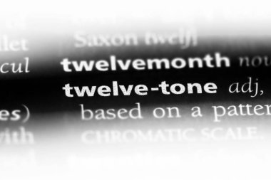 on iki ton Word'de bir sözlük. on iki ton kavramı.