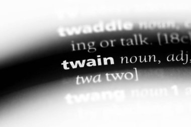 Twain bir sözlükte kelime. Twain kavramı.