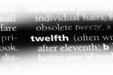 onikinci tek kelimeyle bir sözlük. onikinci kavramı.