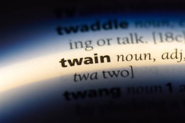 Twain bir sözlükte kelime. Twain kavramı.