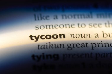 Tycoon sözcük sözlüğe. İşletme kavramı.