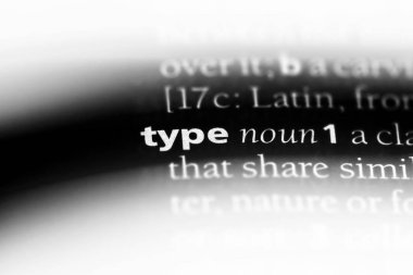 sözcük sözlükte yazın. türü kavramı.