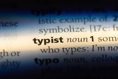 Daktilo Word'de bir sözlük. Daktilo kavramı.