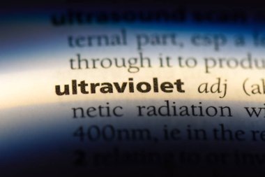 ultraviyole tek kelimeyle bir sözlük. ultraviyole kavramı.