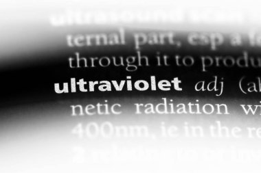 ultraviyole tek kelimeyle bir sözlük. ultraviyole kavramı.