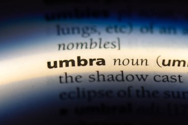 Umbra Word'de bir sözlük. Umbra kavramı.