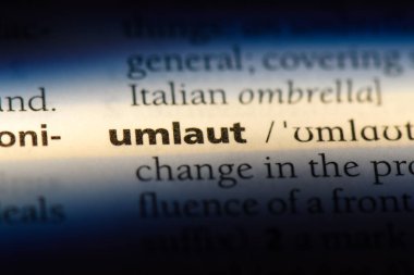 bir sözlüğü'ndeki sözcüğü dönüştürülür. Çift nokta koymak kavramı.