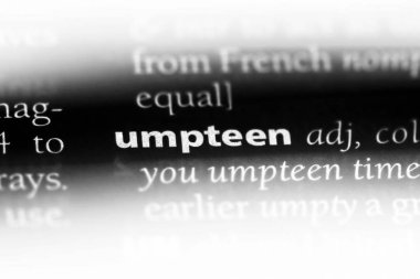 bir sözlüğü'ndeki sayısız sözcüğü. sayısız kavramı.