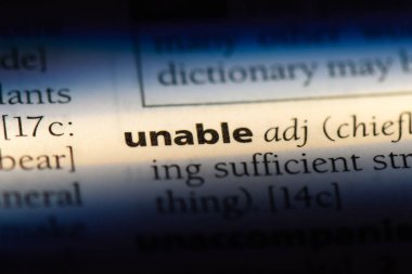 bir sözlüğü'ndeki yapamaz sözcüğü. yapamaz kavramı.