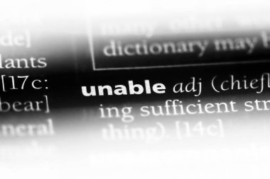 bir sözlüğü'ndeki yapamaz sözcüğü. yapamaz kavramı.