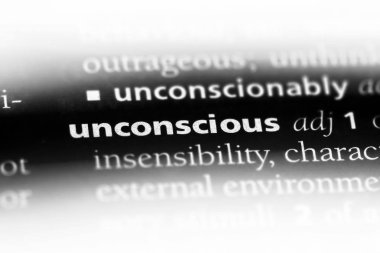 bir sözlüğü'ndeki bilinçsiz sözcüğü. bilinçsiz kavramı.