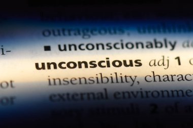 bir sözlüğü'ndeki bilinçsiz sözcüğü. bilinçsiz kavramı.