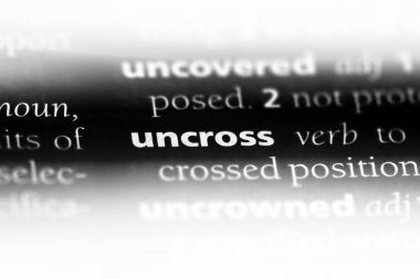 bir sözlüğü'ndeki sözcüğü çaprazlar. kavram doğrultmak.