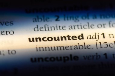 hesapsız tek kelimeyle bir sözlük. hesapsız kavramı.